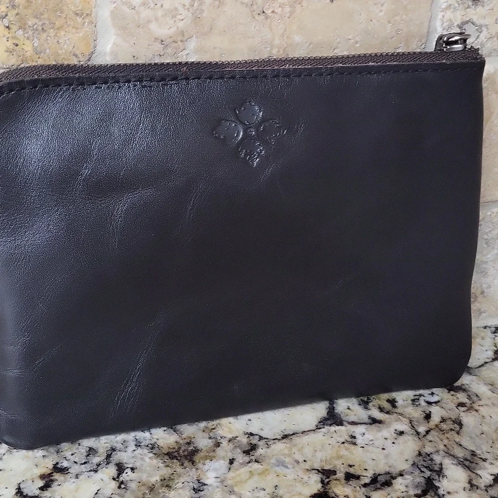 Patricia Nash Black Studded Cassini Wristlet